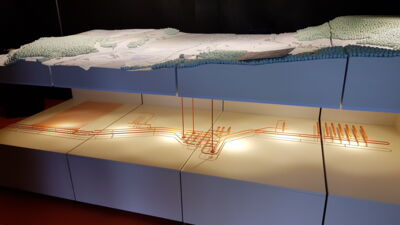 Tiefenlager-Modell der Nagra, aktuell zu besichtigen in Hohentengen